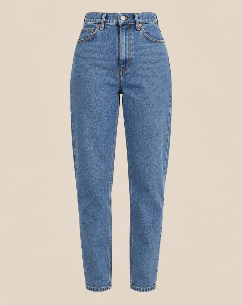 Mom jeans tiro alto